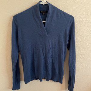 Brooks Brothers Silk + Cashmere V-Neck Pullover Knit Sweater Size Medium